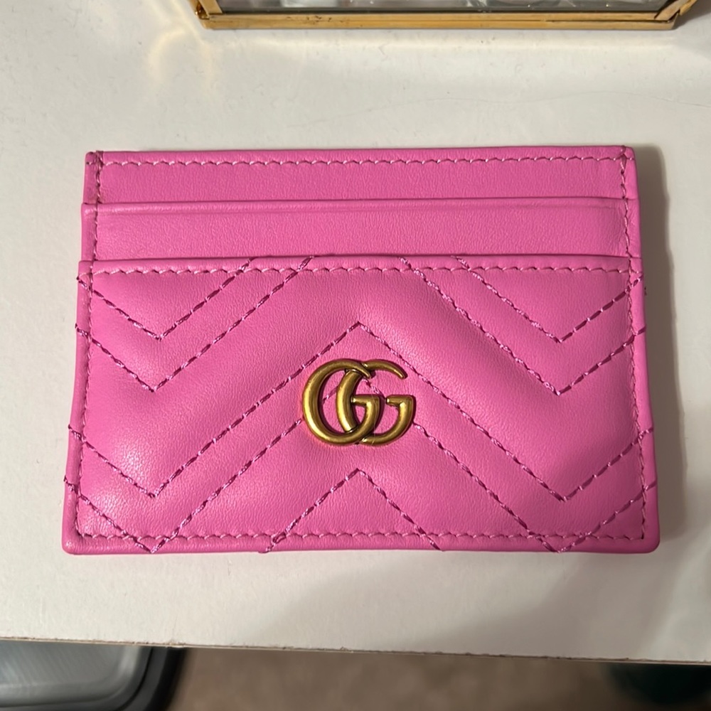 Pink GG card holder 💗